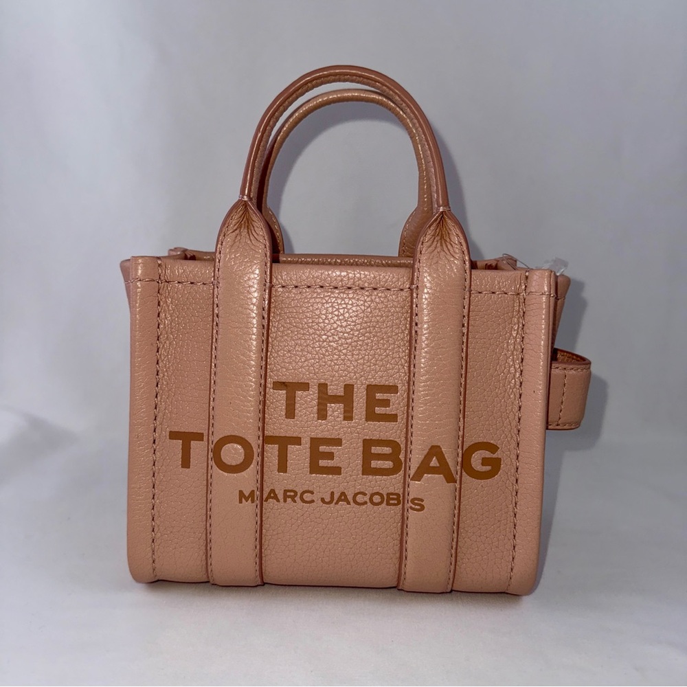 NWT Marc Jacobs Tan Tote Bag mini crossbody - Picture 12 of 13